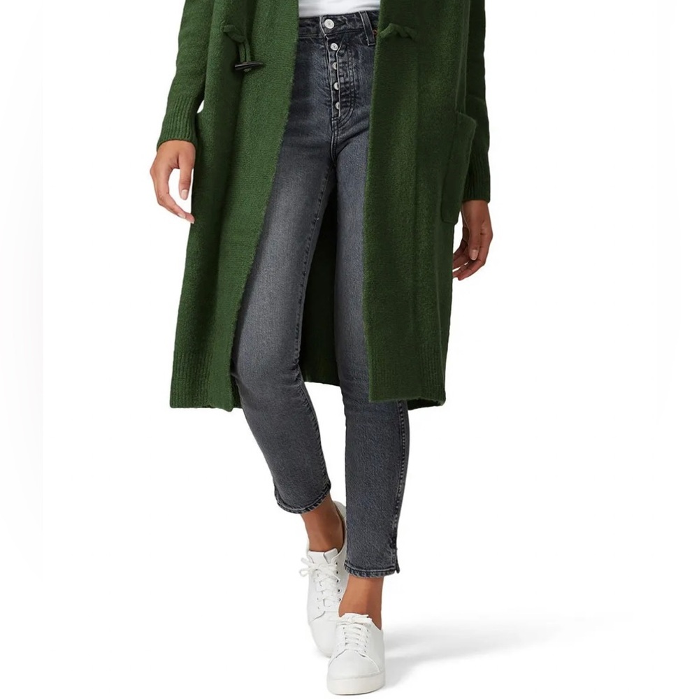 TRAVE shades of grey Lawson slim jeans 27 stretch denim side slits made in USA